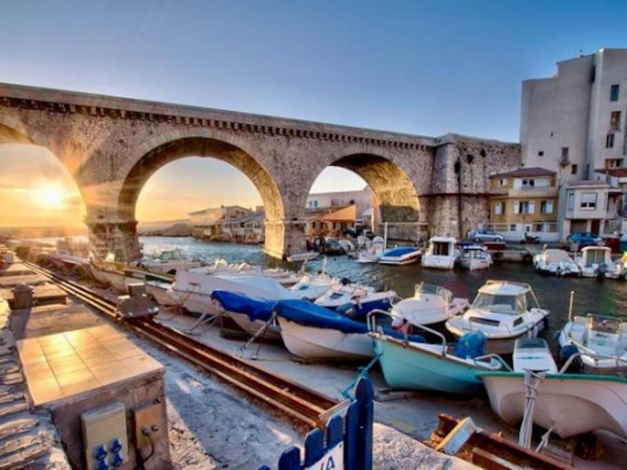 Superbe Logement Au Vallon Des Auffes Marselha Exterior foto